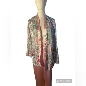 Vintage Silky Victoria Secret Signature paisley Lounge set